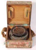 RARE WWII SECOND WORLD WAR AIRCRAFT SPITFIRE PILOT'S BOXED COMPASS