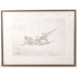 SIGNED ETHIOPIA AIRLIFT RAF HERCULES FLOWN PRINT FRAMED