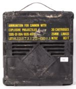 MILITARY AMMUNITION CRATE ' 25MM EXPLOSIVE PROJECTILES '