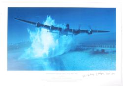 ' OPERATION CHASTISE ' SORPE DAM AUTOGRAPHED / SIGNED PRINT