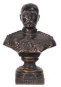 RARE ANTIQUE WWI FIRST WORLD WAR BRONZE BUST OF EARL KITCHENER