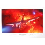 ' TOWARD THE INFERNO II ' PIOTR FORKASIEWICZ AUTOGRAPHED PRINT