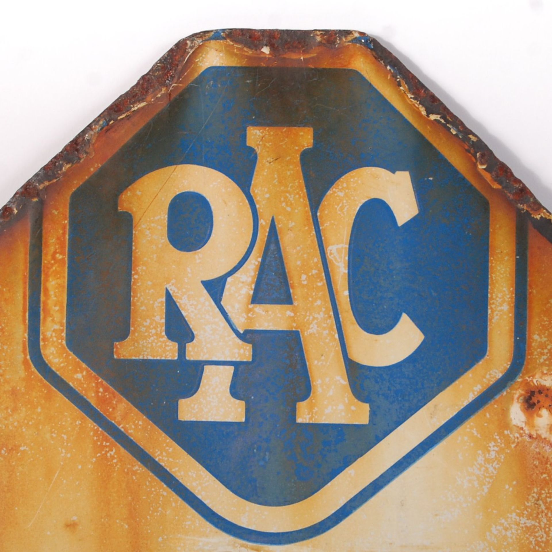 RARE ORIGINAL 1960'S RAC ENAMEL ROAD SIGN FOR BURNHAM ON SEA - Bild 3 aus 4