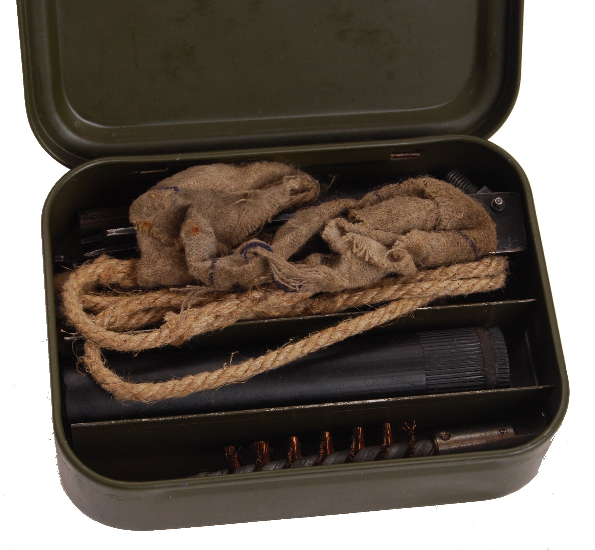 VINTAGE MILITARY SIGNALLING LAMPS & RIFLE CLEANING KITS - Image 3 of 6