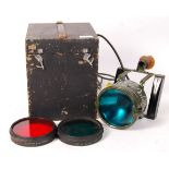 WWII SECOND WORLD WAR ALDIS CASED SIGNALLING LAMP