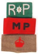 20TH CENTURY CONFLICTS BRITISH MILITARY ARMBANDS
