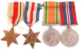 WWII SECOND WORLD WAR MEDAL GROUP