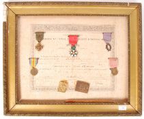 WWI FIRST WORLD WAR FRENCH MEDAL COLLECTION PRESENTATION