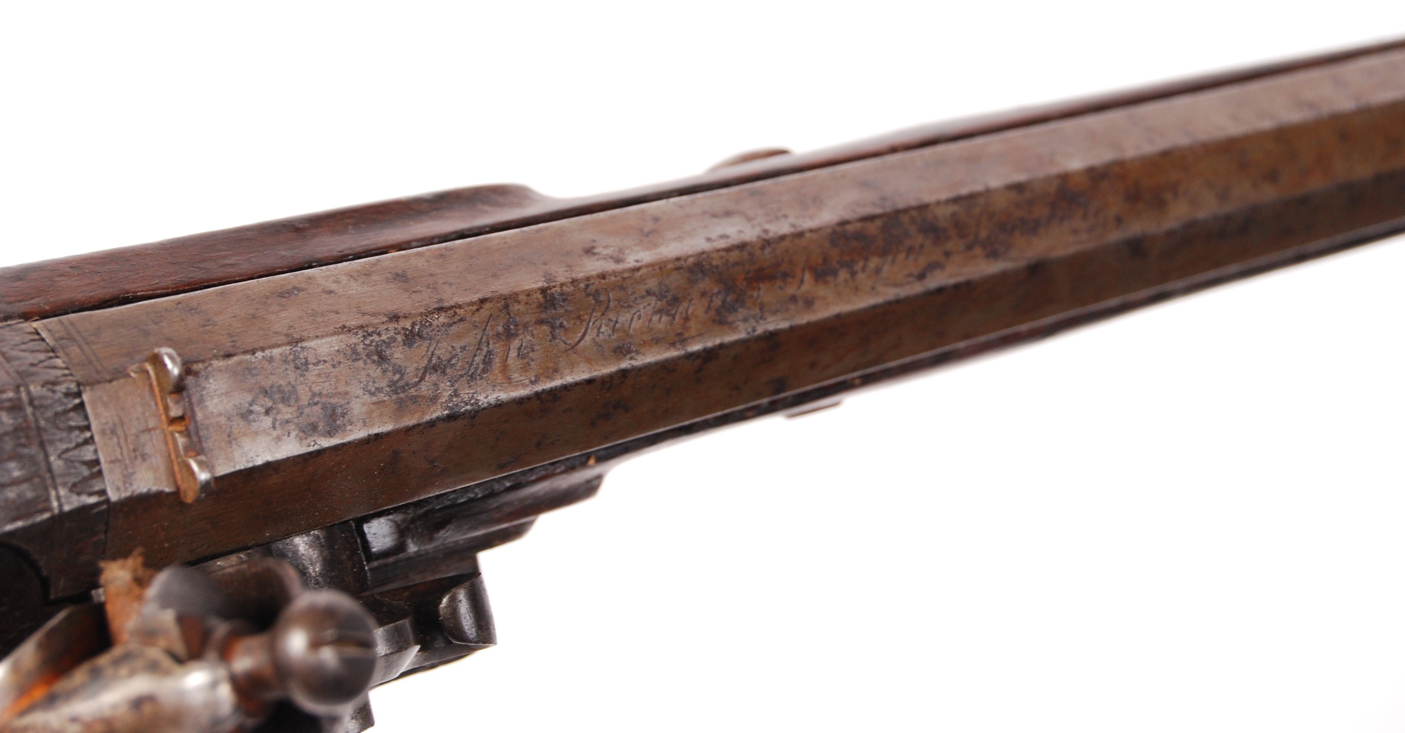 ANTIQUE 18TH CENTURY JOHN RICHARDS FLINTLOCK PISTOL - Image 3 of 5