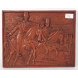 19TH CENTURY WOOD CARVING OF OTTOMAN EMPIRE CAVALRY TROOPS