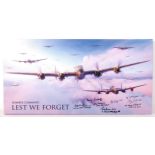 ' LEST WE FORGET ' MULTI SIGNED BOMBER COMMAND (X8