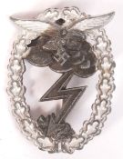 WWII SECOND WORLD WAR GERMAN NAZI LUFTWAFFE GROUND ASSAULT BADGE