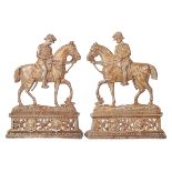 ANTIQUE VICTORIAN BOER WAR INTEREST LORD ROBERTS BOOKENDS