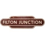 RARE 1960'S BRITISH RAIL BRISTOL ' FILTON JUNCTION ' TOTEM ENAMEL SIGN