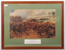 ' THE CHARGE OF THE 9TH LANCERS ' CATON WOODVILLE PRINT