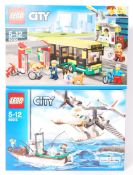 LEGO CITY SETS NO. 60154, NO. 60015 COAST GUARD PLANE AND BUS STATION