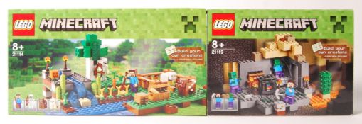 LEGO MINECRAFT SERIES 21119 THE DUNGEON & 21114 THE FARM