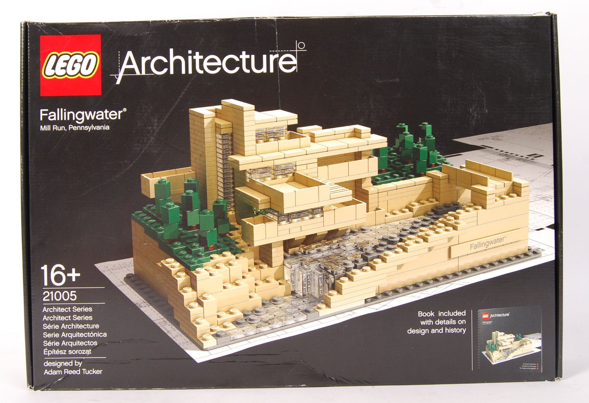 LEGO ARCHITECTURE 21005 ' FALLINGWATER MILL RUN , PENNSYLVANIA ' BOXED SET
