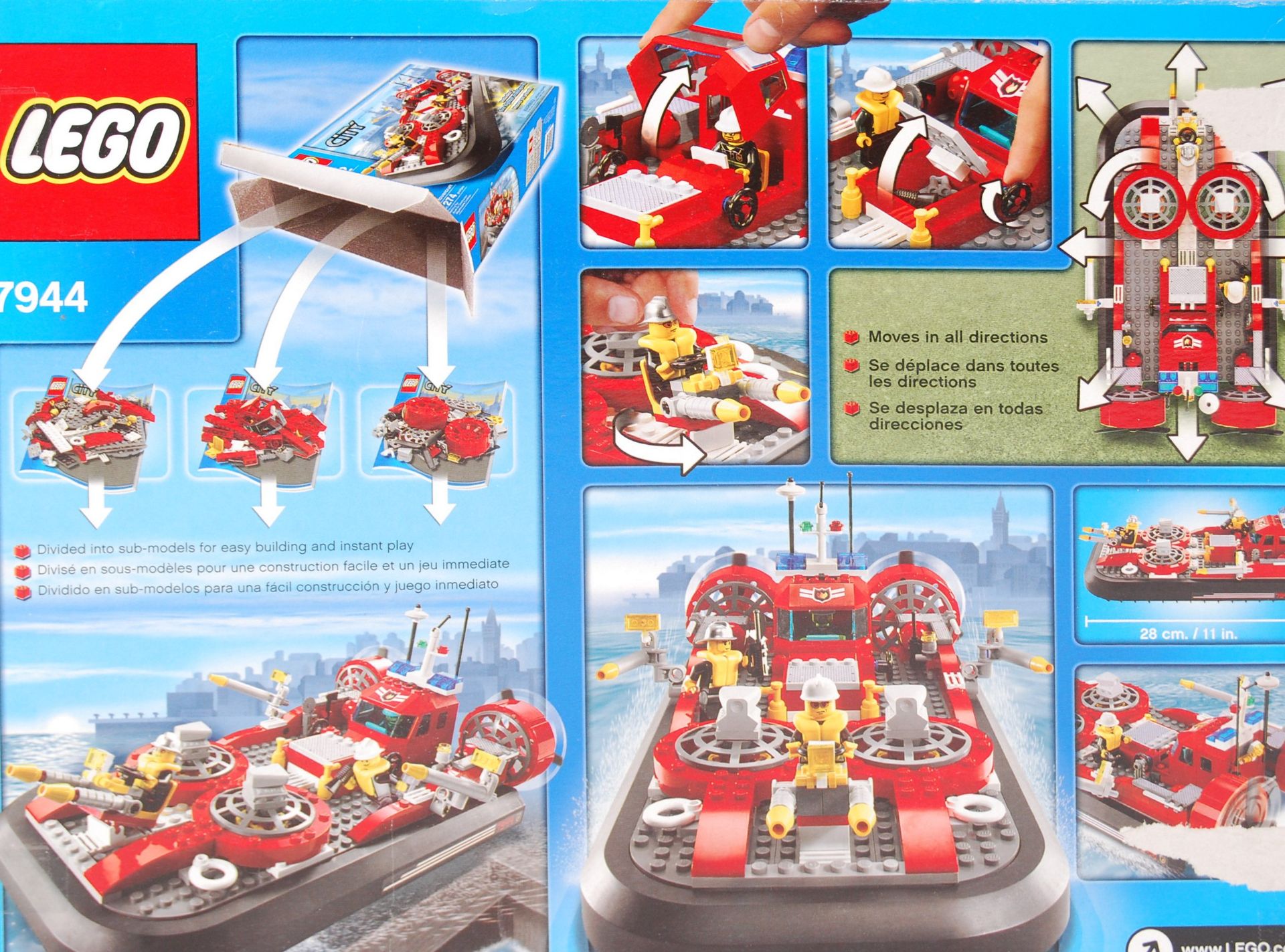 LEGO CITY SET 7944 ' FIRE HOVERCRAFT ' BOXED SET - Bild 3 aus 3
