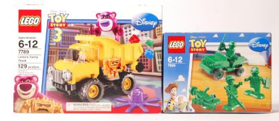 LEGO DISNEY TOY STORY 7595 ' ARMY MEN ON PATROL ' AND 7789 ' LOTSO'S DUMP TRUCK '