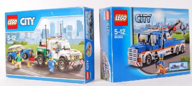 LEGO CITY BOXED SETS 60081 PICK UP TOW TRUCK AND 60056 TOW TRUCK
