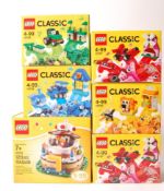 LEGO CLASSIC SERIES SET NO'S. 10709, 10707, 10708, 10706 & 10707