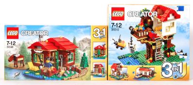 LEGO CREATOR SET NO. 31048 LAKE SIDE LODGE & 31010 TREE HOUSE