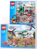 LEGO CITY SET NO. 60021 CARGO HELIPLANE & CARGO TRUCK 60020