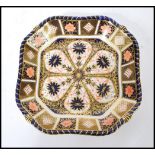 A late Victorian / early 20th Century Royal Crown Derby Old Imari pattern square plate no.1126,