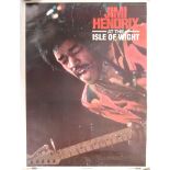 VINTAGE JIMI HENDRIX AT THE ISLE OF WIGHT POSTER