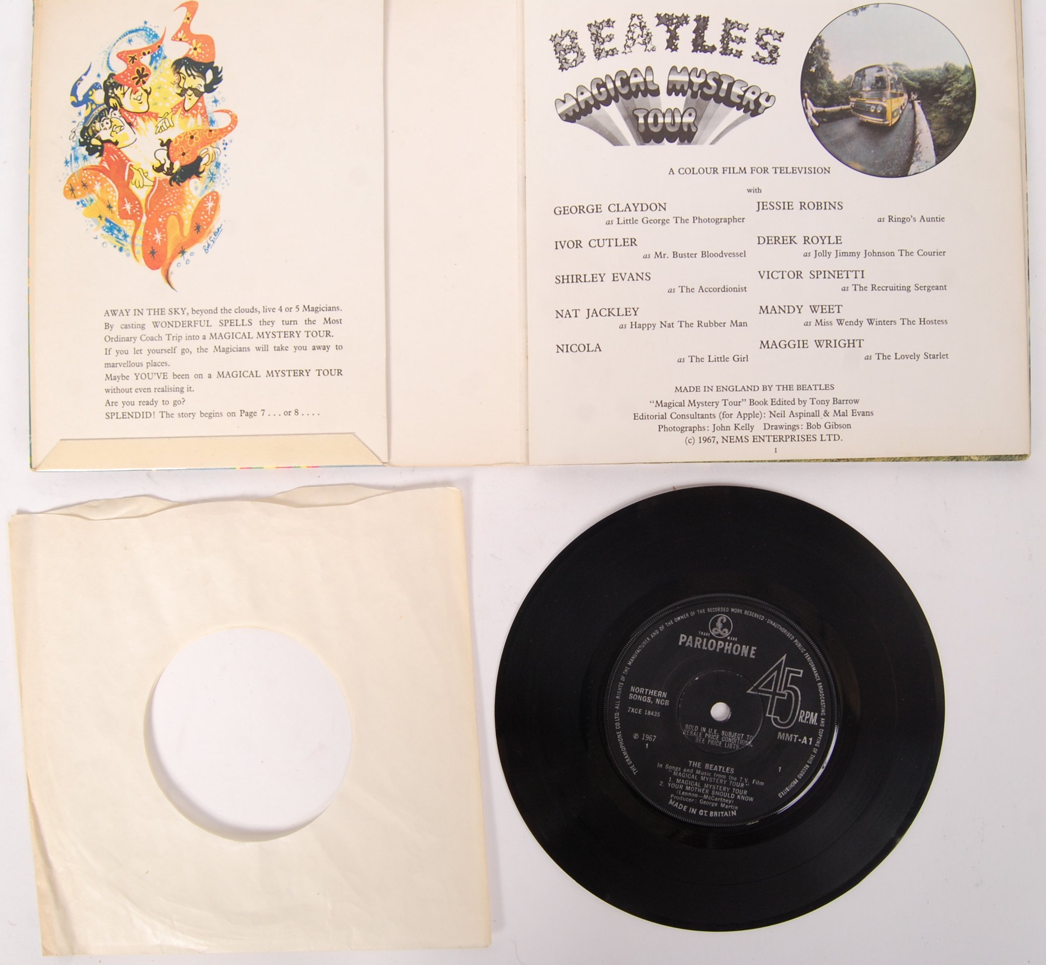 AUTOGRAPHED 'THE BEATLES' MAGICAL MYSTERY TOUR 45RPM RECORD - Image 7 of 8