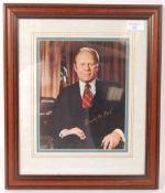 GERALD R. FORD PRESIDENT OF THE U.S. 1974 SIGNED PUBLICITY PHOTO