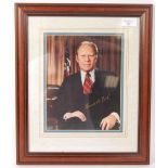 GERALD R. FORD PRESIDENT OF THE U.S. 1974 SIGNED PUBLICITY PHOTO