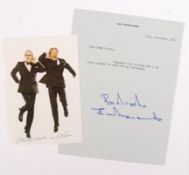 MORECAMBE & WISE - ORIGINAL SIGNED PUBLICITY PHOTOGRAPH