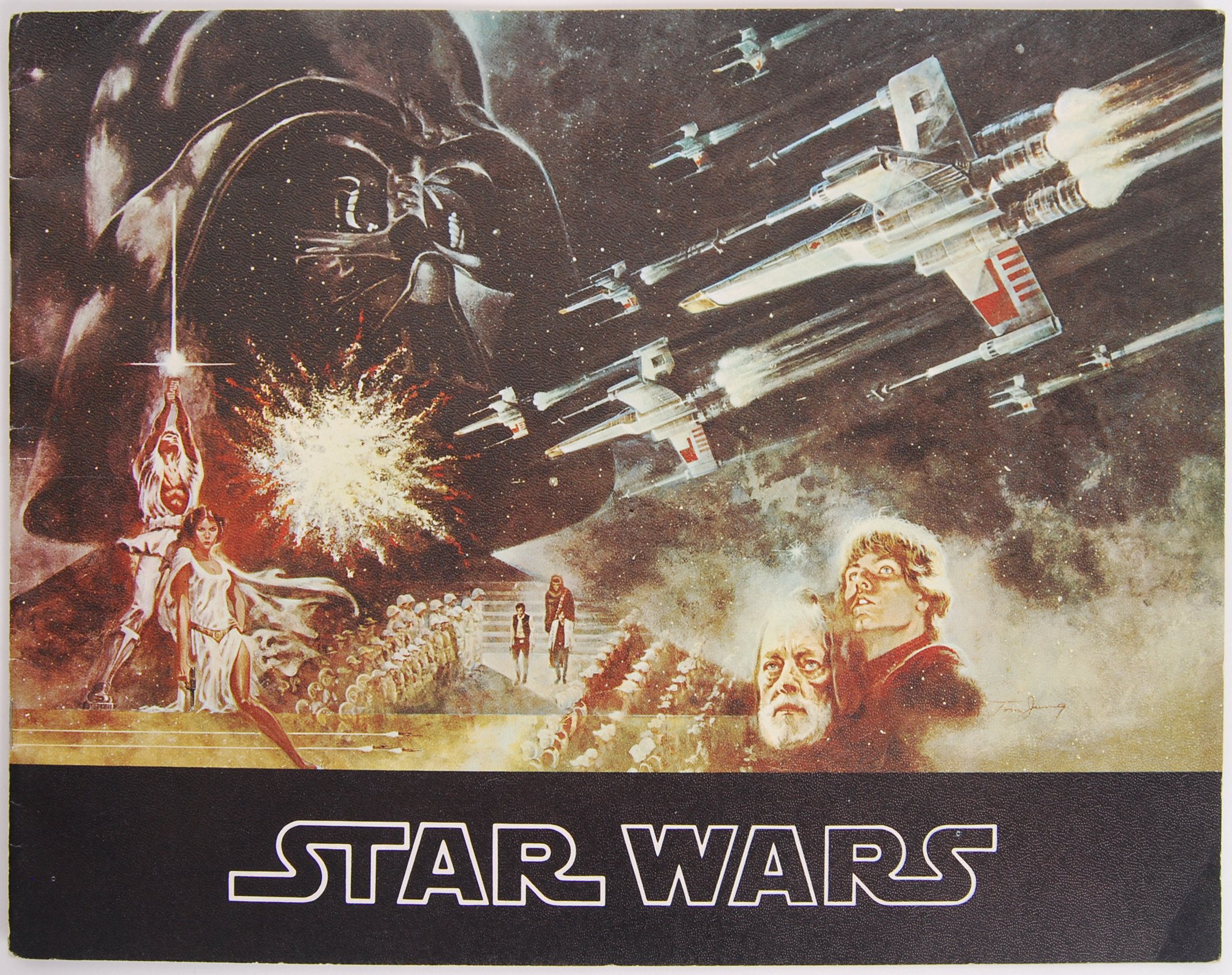 RARE ORIGINAL 1977 STAR WARS UK CINEMA RELEASE BROCHURE