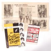 RARE ORIGINAL VINTAGE ROLLING STONES 1964 FIRST UK TOUR EPHEMERA