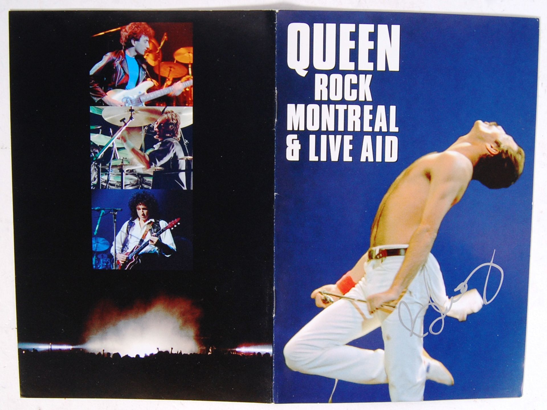 QUEEN - BRIAN MAY - AUTOGRAPHED MONTREAL & LIVE AI