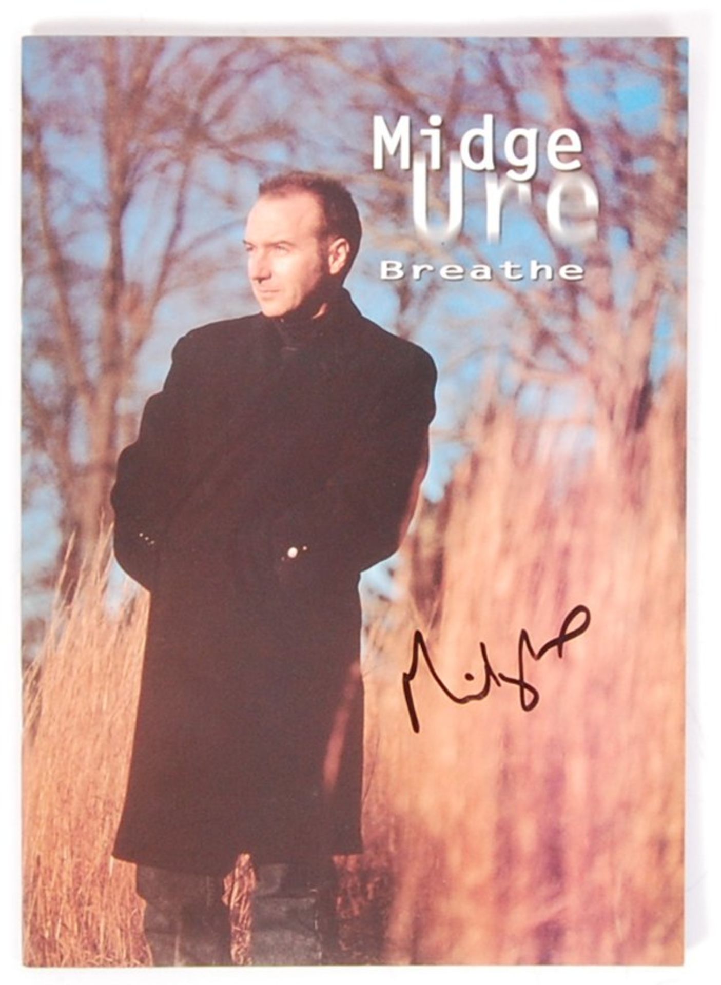 MIDGE URE - ULTRAVOX - AUTOGRAPHED PROGRAMME