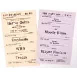 PAIR OF RARE BATH PAVILION CONCERT FLYERS - THE WHO, EASYBEATS SIGNED ETC