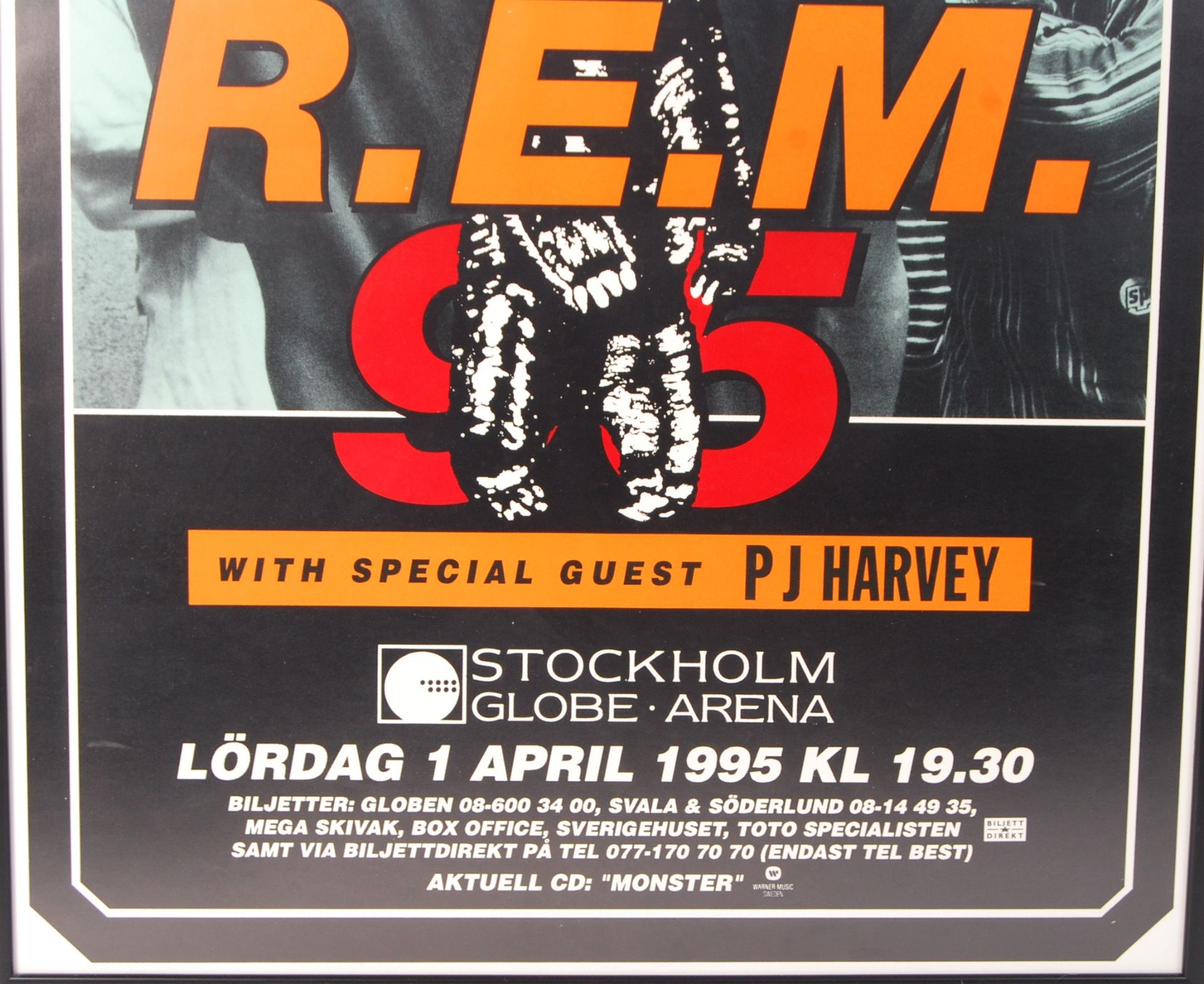 REM 1995 ' 95 ' MUSIC TOUR CONCERT GIG POSTER - STOCKHOLM ARENA - Bild 3 aus 3