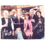 ONLY FOOLS & HORSES CAST SIGNED 16X12" PHOTOGRAPH