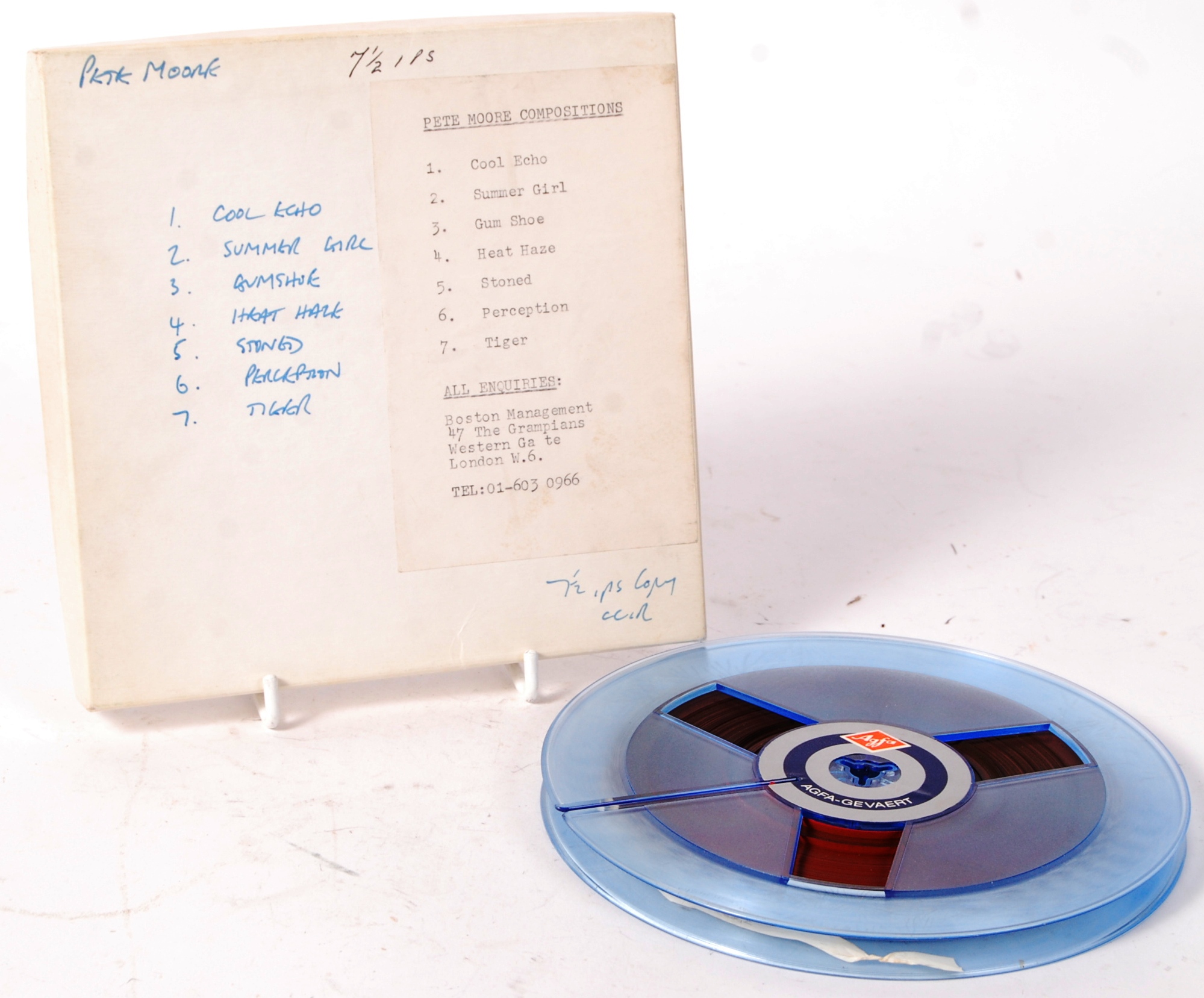 RARE COMPOSER PETE MOORE COMPOSITIONS STUDIO TAPE