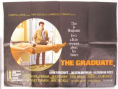 ' THE GRADUATE ' AA CERTIFICATE ORIGINAL UK QUAD CINEMA MOVIE POSTER