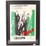 ' THE CLASH ' ORIGINAL VINTAGE TOUR POSTER - LOCAL INTEREST