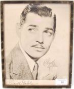 CLARK GABLE - AMERICAN ACTOR - AUTOGRAPHED PHOTOGRAPH