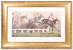 HORSE RACING - DUAL AUTOGRAPHED CHELTENHAM PRINT