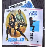 ASSORTED 1960'S AND 1970'S TURKISH MOVIE CINEMA ADVERTISING POSTERS