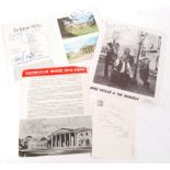 COLLECTION OF AUTOGRAPHS - ALL FROM DODINGTON HOUSE