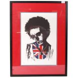 PAUL INSECT - SEX PISTOLS ' DEAD SID ' SCREEN PRINT LIMITED EDITION