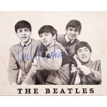 RARE ORIGINAL THE BEATLES PAUL MCCARTNEY HAND SIGNED POSTCARD